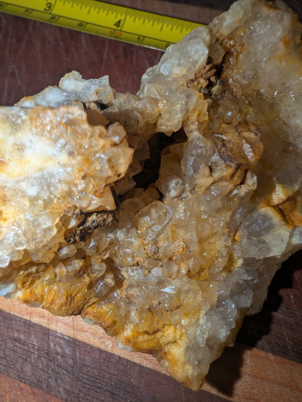 Natural Kentucky Quartz Geode – Cracked Open into 3 Pieces – Sparkling - Picture 13 of 16
